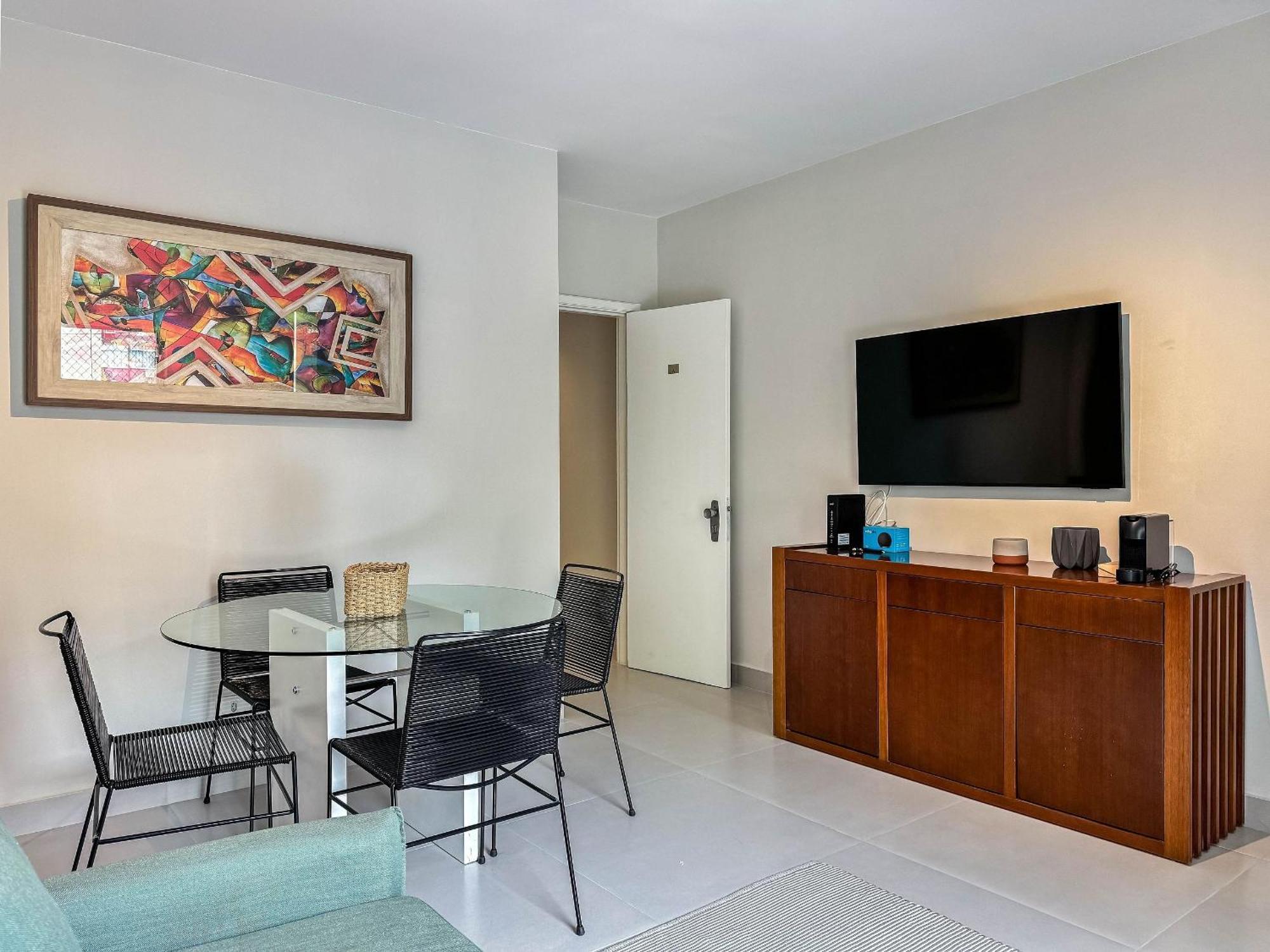 Flat Com Servicos E Vista Mar Appartement